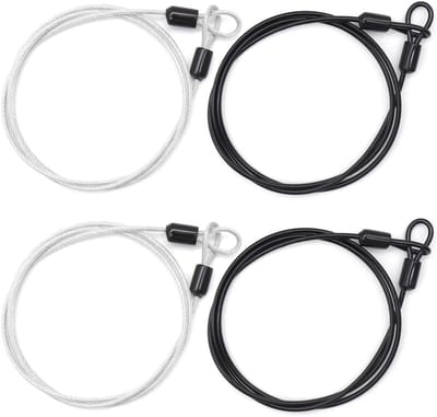 Fietsslot Kabel 1m - Lichtgewicht Draadsloten met Dubbele Lus voor Scooter en Fiets