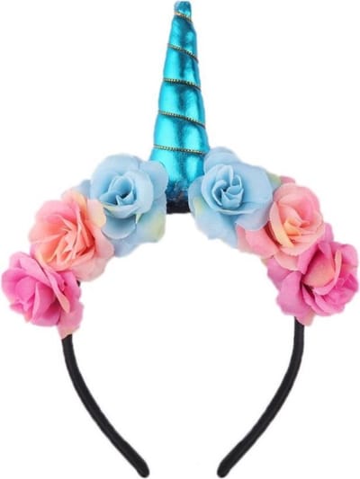 New Age Devi - Schattige Eenhoorn Diadeem - Leuke Hoofdband - Kroontje - Bloemetjes