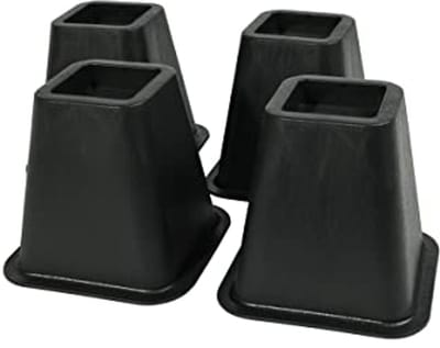 Hoge Meubelverhogers voor Banken en Tafels - 6 Inch Verhogers - Set van 4 Zwart