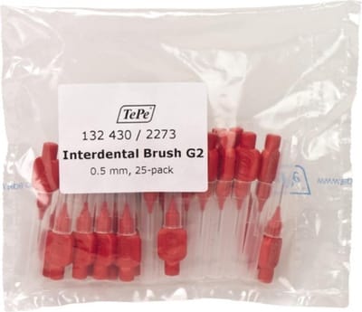 TePe Interdentale Ragers Origineel 0,5 mm Rood - 3 x 25 stuks - Voordeelverpakking