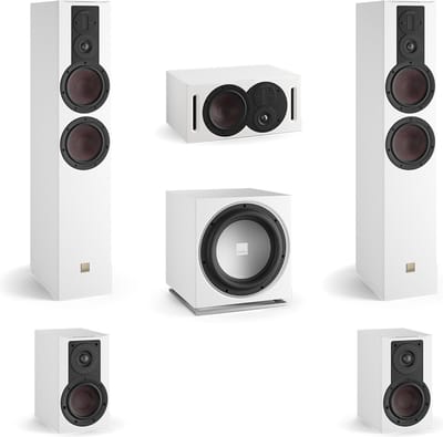 DALI Opticon 6 MK2 - Opticon 1 MK2 - Opticon Vokal MK2 - Dali Sub E12-F - 5.1 Surround bundel - Wit