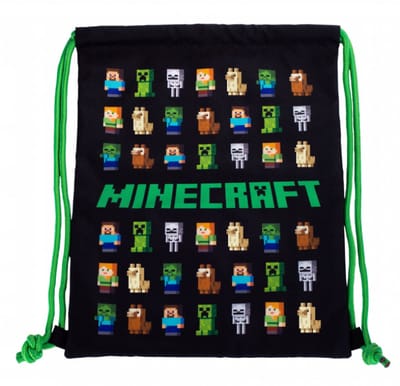Minecraft - Gymtas - 40cm - Characters