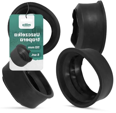 Afvoerpijp Afdichting - Rubberen Ring Manchet - Lekkages Voorkomen - Hoge Chemische Weerstand - 110 mm - Zwart