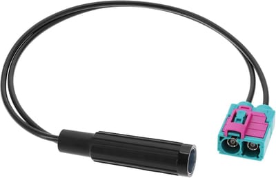 Dubbele Fakra Vrouwelijk naar DIN Vrouwelijk Auto Antenne Adapter voor FM AM Radio