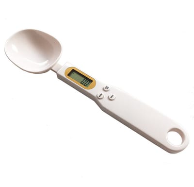 QTTVBTNA -Digitale Lepelweegschaal 500g/0,1g met LCD Display en Tarefunctie – Verwijderbare Lepel voor Kruiden, Poeder, Supplementen en Bakken