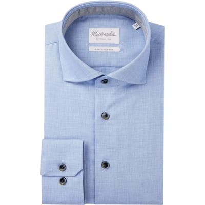 Michaelis Non-Iron Cutaway Shirt – Maat 38 - Slim Fit | 100% Katoen Luxe Overhemd voor Heren