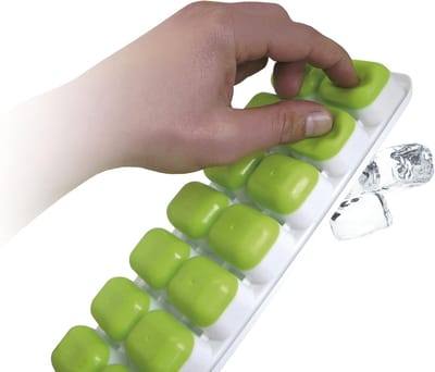 Thijox - Siliconen IJsblokjesvorm voor 14 Blokjes - Gemakkelijk Losmaken, Ideaal voor Feestjes, Barbecues, en Keuken - Flexibele IJsmaakvorm, Blauw