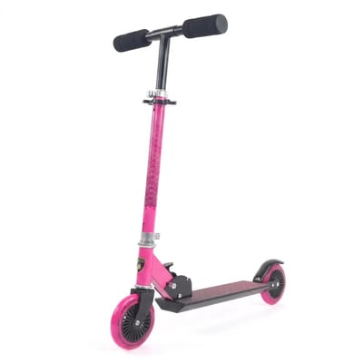 Lamborghini Step 3 tot 7 jaar – Officieel Gelicentieerde Stuntstep met Verstelbaar Stuur & Voetrem – Opvouwbare Kinderstep met Anti-slip Deck & Zachte Gripwielen – Roze