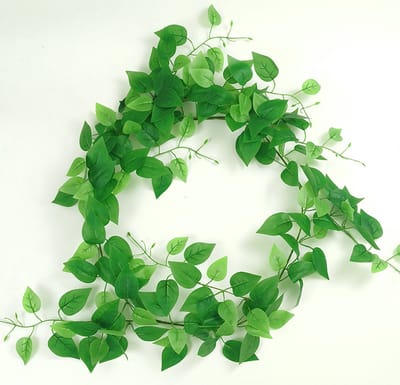 Kunstplanten Voor Buiten En Binnen - Hangende Kunstmatige Plant - Kunstmatige Groene Plantenstengels - Epipremnum aureum Hanger - 2stuks - 180cm - IJzerdraad Rattan - Creatieve Hanging Decor - Gemakkelijke Installatie - Handgemaakte Textuur