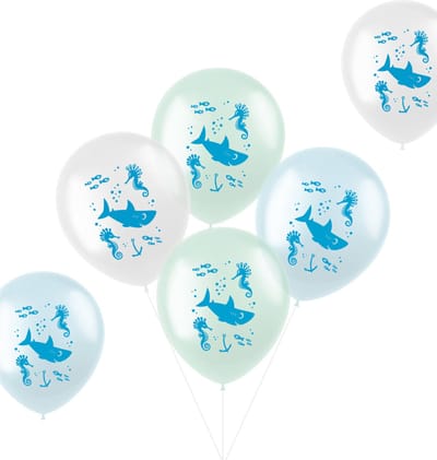 Folat - Ballonnen Pastel Under The Sea Meerkleurig 33cm - 6 stuks