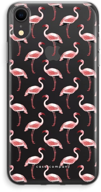 Case Company® - Hoesje geschikt voor iPhone XR hoesje - Flamingo - Soft Cover Telefoonhoesje - Bescherming aan alle Kanten en Schermrand