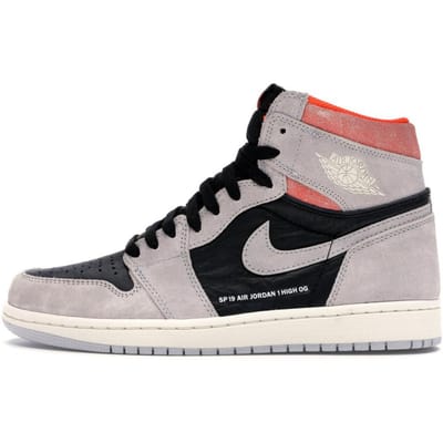 Jordan 1 Retro High 'Neutral Grey Hyper Crimson' 555088-018 42 black