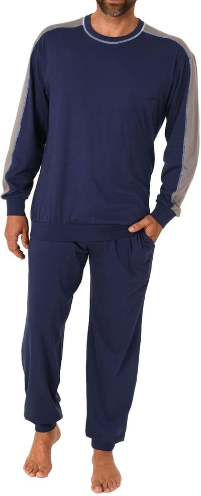 Herenpyjama met lange mouwen en manchetten - 212 101 90 844