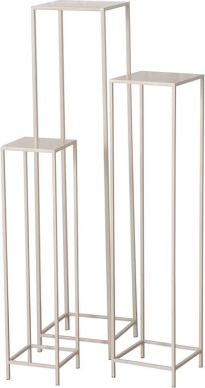 Boltze Corvin 3 delige plantentafel set metaal