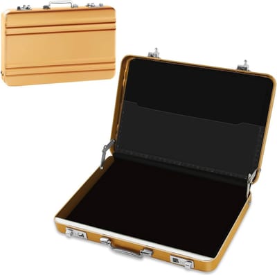 Cadeau geldkoffer - Mini aktetas voor creatieve geschenken - Aluminium met kliksluiting - Perfect voor kinderen en vrienden