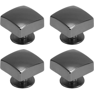30 Jeux Rivets de Chaussures à Talons 10mm Boutons Carrés en Alliage de Zinc et Vis Croisées en Fer de 6mm pour Chaussures grise