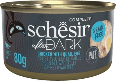 Schesir After Dark Paté Kip & Kwartelei - 12 x 80 gr - Voordeelverpakking