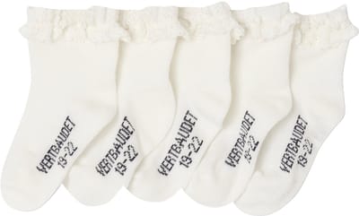 Vertbaudet Set van 5 paar halfhoge sokken meisjes (baby)