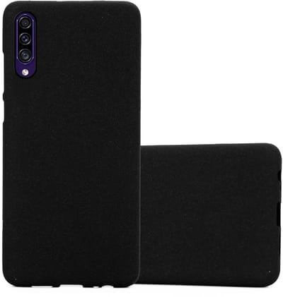 Cadorabo Hoesje geschikt voor Samsung Galaxy A50 4G / A50s / A30s in FROST ZWART - Beschermhoes gemaakt van flexibel TPU silicone Case Cover