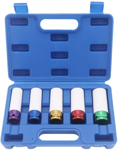 Dailygoods - Bescherminzetstuk 1/2 inch dopsleutelset dopsleutelsets wielwisselgereedschap voor wielmontage slagmoersleutel set auto reparatiegereedschap