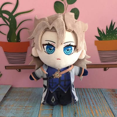 Spel Anime Genshin Impact Pluche Pop Speelgoed 20cm Kaedehara Kazuha Albedo Cosplay Schattig Zacht Gevuld Kussen Kinderen Cadeau 20cm