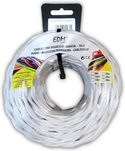 Kabel EDM 2 x 1,5 mm Wit 25 m