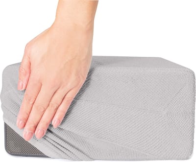 Soundskins – Luxe textielhoes / Luidsprekeraccessoire – Compatibel met Sonos Play 3 - Rookwit