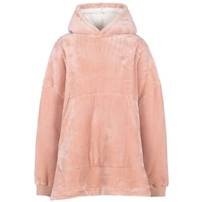 Trespass Uniseks Volwassen Knusse Oversized Hoodie Deken (Misty Rose)