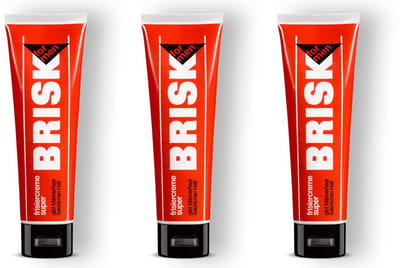 BRISK Frisiercrème Super – 3 x 100 ml – Haarcrème voor Mannen – Natuurlijke Hold zonder Glans – Flexibele Styling – Makkelijk Uitwasbaar