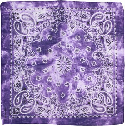 Fako Fashion - Paisley Bandana - Tie Dye - Acid Wash - Paars