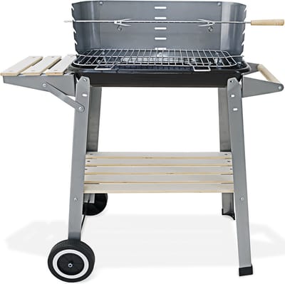 Gardebruk Barbecue Wagen – Incl. Wielen Spit & Windscherm – RVS