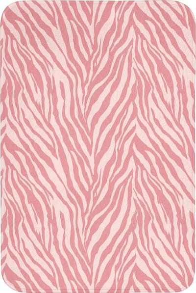 Badmat 60x90 cm - Antislip - Zebra - Print - Roze - Badmatten voor badkamer - Badkamermat - Douchemat - Badkamer mat