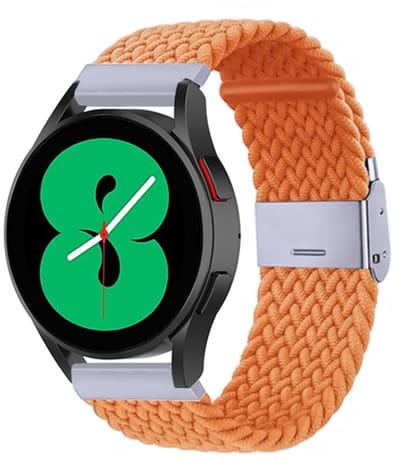By Qubix - geschikt voor Huawei Watch GT 6 / GT 7 - 41mm - Braided nylon bandje - Oranje