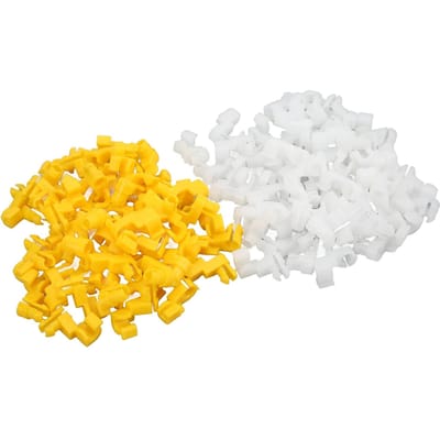 100pcs Clip de Tige de Serrure de Porte 69293‑12030 Gauche Droit Jaune Blanc Remplacement pour Camry Celica Corolla white