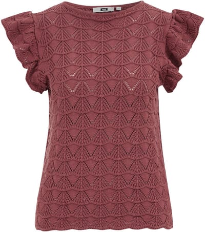 WE Fashion Dames gebreide trui met structuur