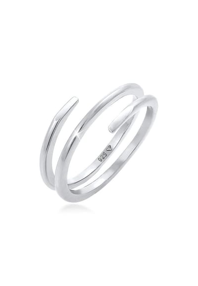 Elli - Ring - Dames Wikkel Gedraaid Filigraan Trend in 925 Sterling Zilver - Dames