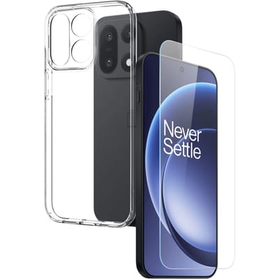 Northjo OnePlus 15 Hoesje en Screenprotector Transparant