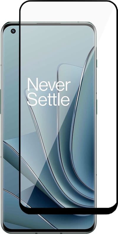 Screenprotector geschikt voor OnePlus 10 Pro - Gehard Glas Beschermglas Tempered Glass Volledig Dekkende Screen Protector