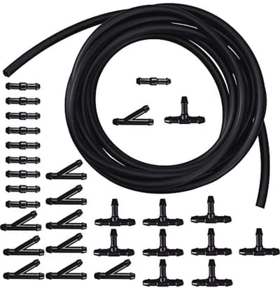 Universele 8 m waterslangreparatieset voor ruitenwissers - Flexibele siliconen slang met 18-delige accessoires