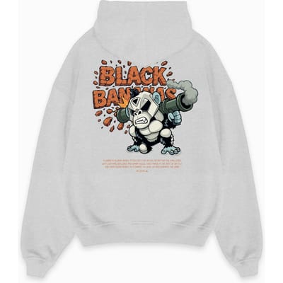 Black Bananas Kinderen Explode Hoodie, Melange Grijs
