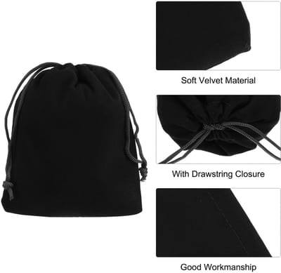 Dailygoods- Sieradenzakje 20 Stuks - Zachte Velours Zakjes - Cadeauzakjes - Opbergzakjes - Drawstring Sluiting - 4 x 4.8 cm - Cadeauzakje