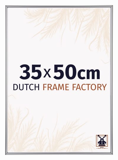 Fotolijst 35x50 cm - Kunststof - Zilver Hoogglans - Angers