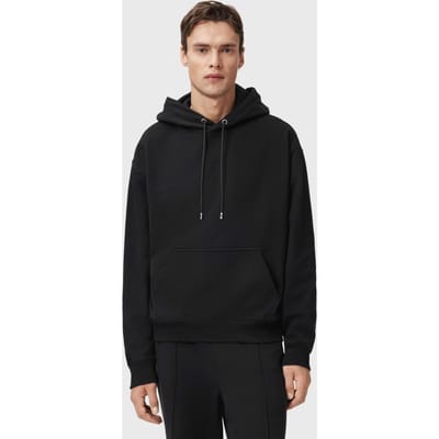 AllSaints Milo Oth Hoody Jet Black Taglia: S | Felpe con cappuccio Outlet | Uomo | Nero
