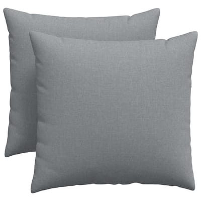 vidaXL - Zitkussens - 2 - st - Stof - Lichtgrijs - 50 - x - 50 - cm