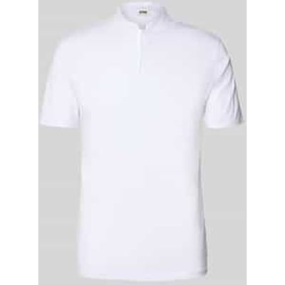 slim fit poloshirt met opstaande kraag model 'LOUIS'