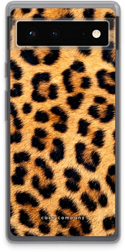 Case Company® - Hoesje geschikt voor Google Pixel 6 hoesje - Luipaard - Soft Cover Telefoonhoesje - Bescherming aan alle Kanten en Schermrand