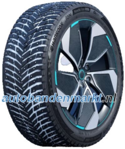 Hankook iON Nordic i*ce (IW04) ( 215/50 R19 93T EV, met spikes, met velgrandbescherming (MFS) )