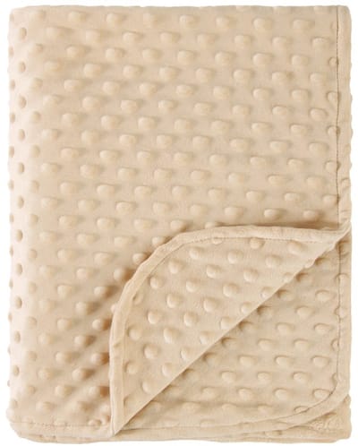 Sierdeken – Babydeken – Kinderdeken – Zachte fleece deken – Comfortabele inbakerdoek – Dubbellaagse, afgebiesde kinderdeken met structuur – Baby-inbakerdoek & deken – Effen deken – Geschikt voor wiegjes – 100 x 80 cm