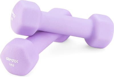 Gymtek® Halterset - 2x 1kg Neopreen Halters - Halterset voor Krachttraining, Fitness, Workout - Gymnastiek Halters - Thuisgymnastiek