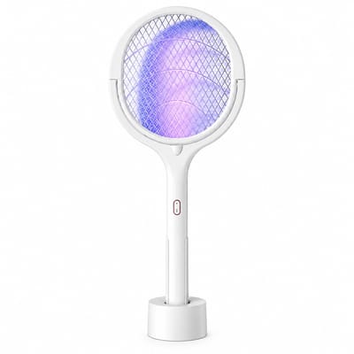 Lifero Elektrische Vliegenmepper 2-in-1 – Muggenlamp – Muggenvanger - USB Oplaadbaar – 3500V – UV Insectenlamp - Vliegenvanger
